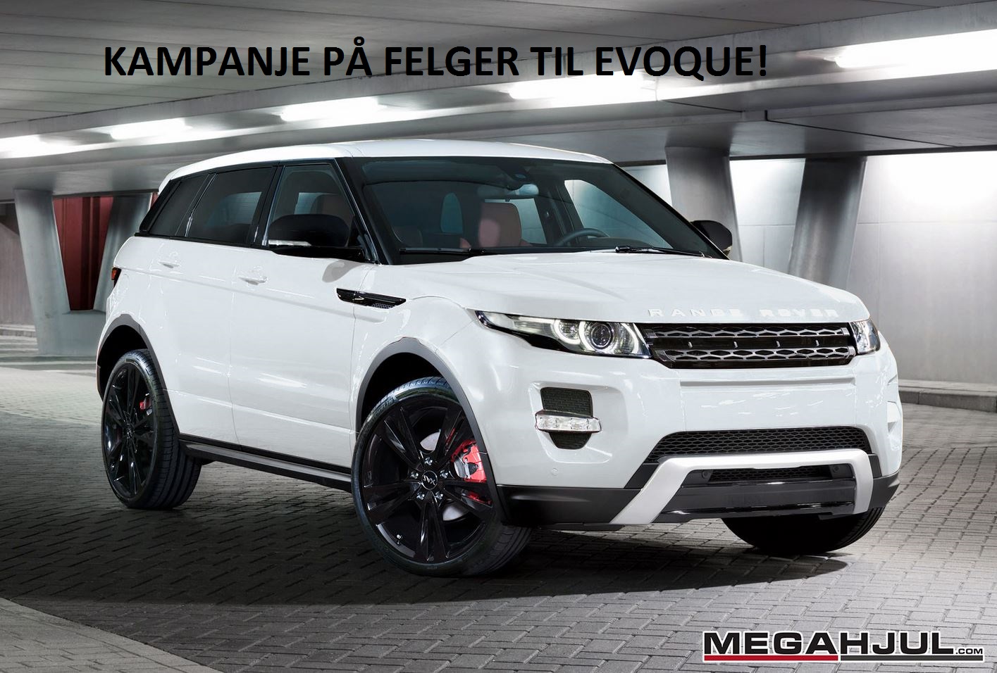 Sorte felger til Range Rover Evoque